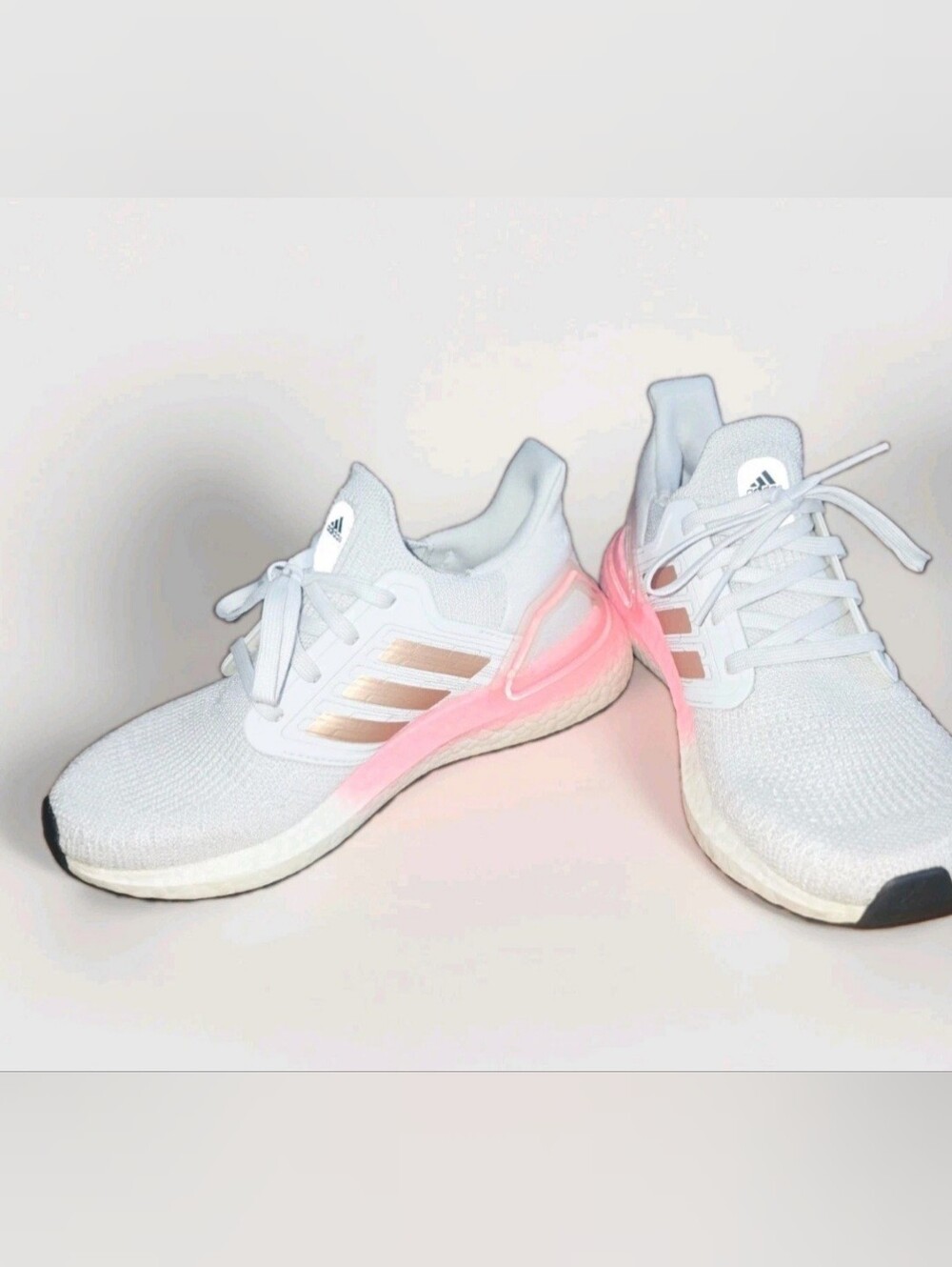 Adidas UltraBoost 20 Women’s 6.5 White Copper Pink New